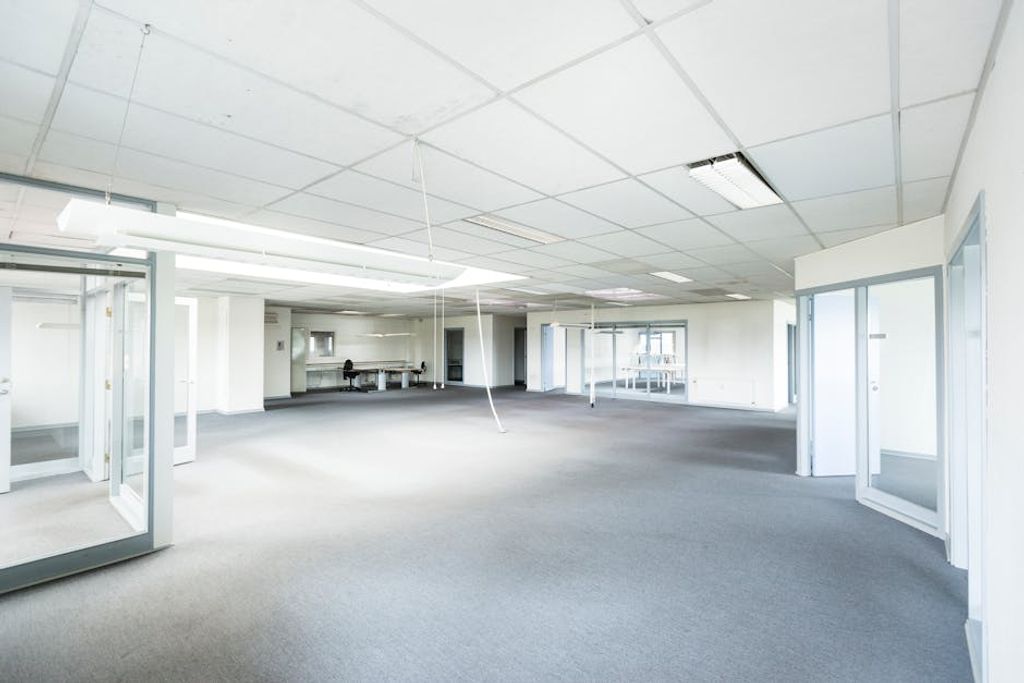 clean office renovation